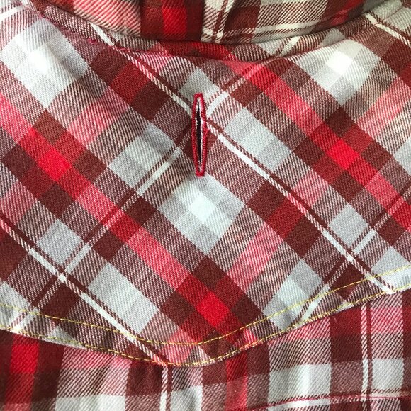 Wrangler Reversible Flannel and Fleece Dog Vest /Jacket  Size : M - Picture 5 of 8